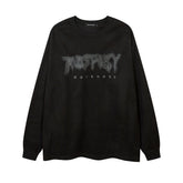 Letter Cross Printed Long-sleeved T-shirt For Men